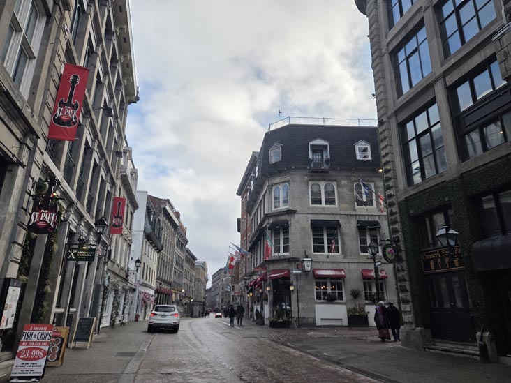 Rue Saint-Paul Est at Rue Saint-Vincent, Montr&eacute;al, Canada, April 7, 2026