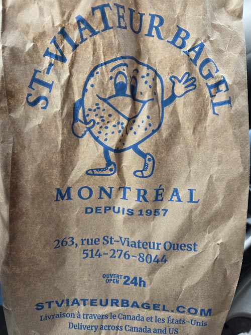 Bag, St-Viateur Bagel, Montr&eacute;al, Canada, April 4, 2026