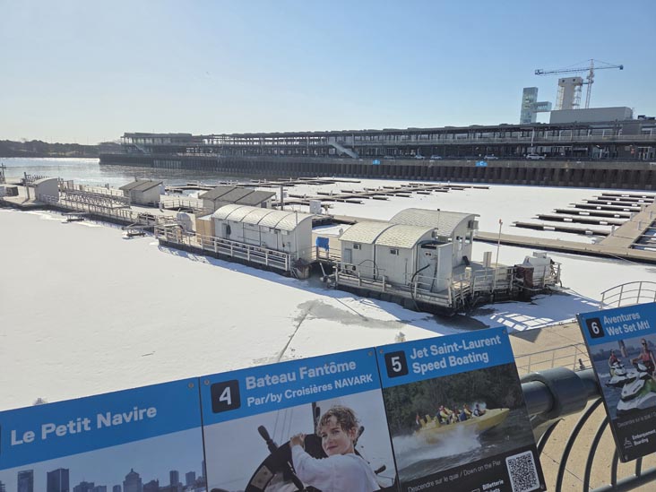 View Toward Quai King-Edward/King Edward Quay, Vieux-Port de Montr&eacute;al/Old Port of Montreal, Montr&eacute;al, Canada, April 8, 2026