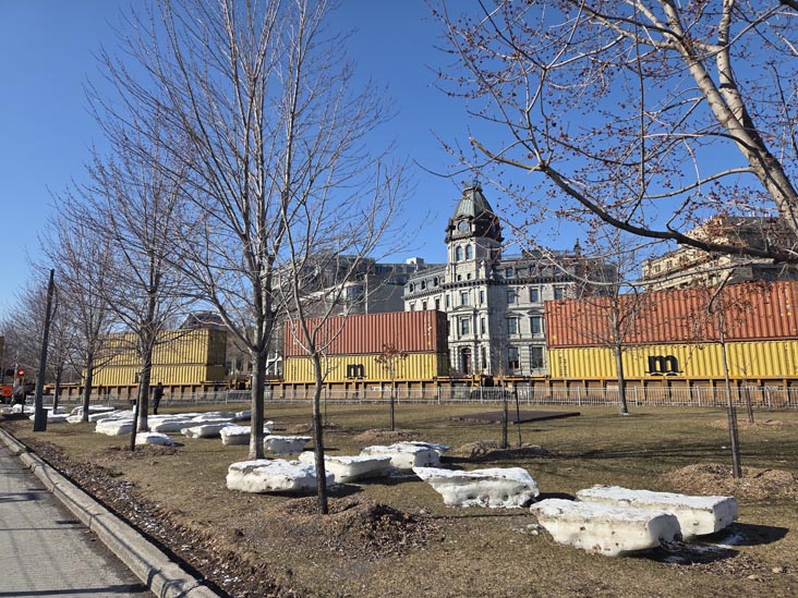 Promenade du Vieux-Port Near Rue Saint-Pierre, Vieux-Port de Montr&eacute;al/Old Port of Montreal, Montr&eacute;al, Canada, April 8, 2026