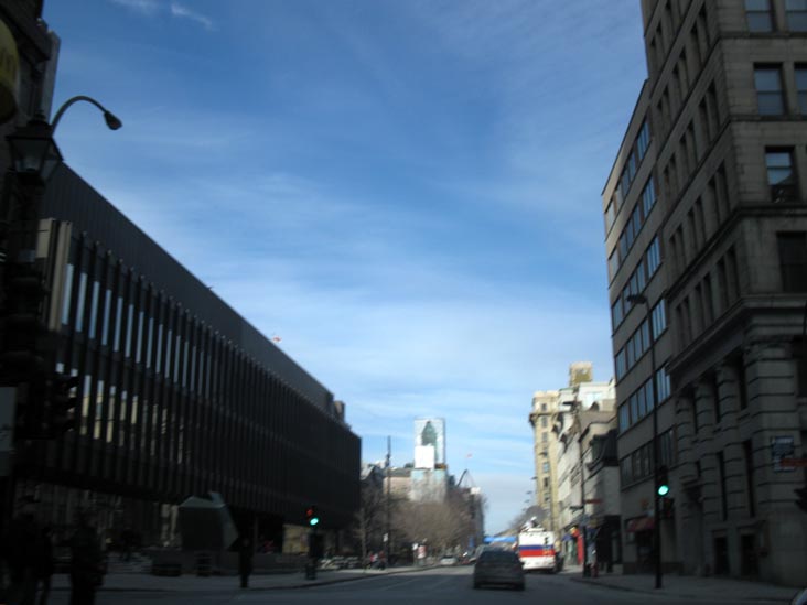 Rue Notre-Dame and Boulevard Saint-Laurent, Vieux Montr&eacute;al/Old Montreal, Montr&eacute;al, Canada, February 15, 2010