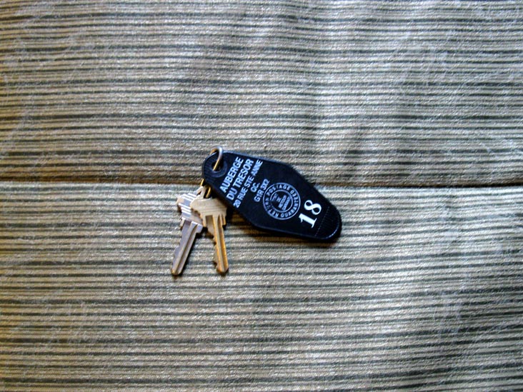 Room Keys, Room 18, Auberge du Trésor, 20, Rue Sainte-Anne, Québec City, Canada, February 13, 2010