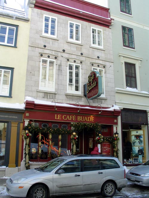 Le Café Buade, 31, Rue de Buade, Québec City, Canada