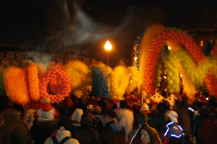 Night Parade, Grande Allée, Carnaval de Québec (Quebec Winter Carnival), Québec City, Canada, February 16, 2008, 9:39 p.m.