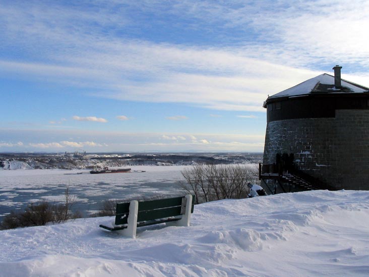 Fleuve Saint-Laurent (St. Lawrence River) From Les Plaines d'Abraham, Québec City, Canada