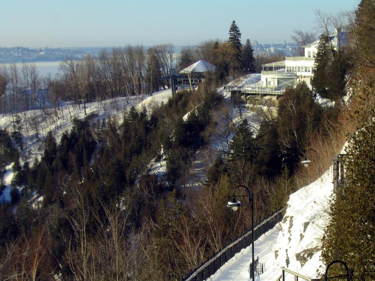 View From Le Pont de la Chute, Chute Montmorency (Montmorency Falls), Parc de la Chute Montmorency, Québec City, Canada