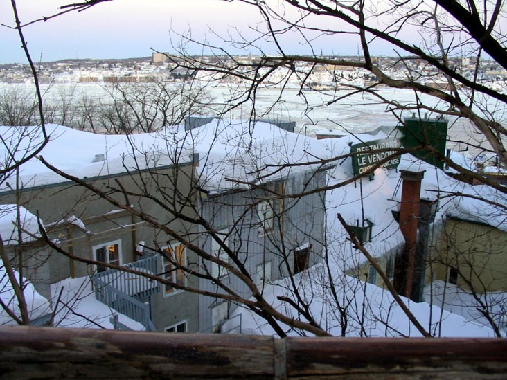 Fleuve Saint-Laurent (St. Lawrence River) From Place d'Armes, Québec City, Canada