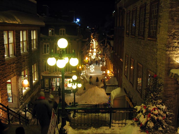 L'Escalier Casse Cou (Breakneck Steps), Quartier Petit Champlain, Québec City, Canada