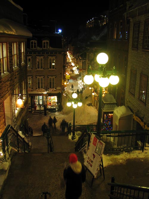 L'Escalier Casse Cou (Breakneck Steps), Quartier Petit Champlain, Québec City, Canada