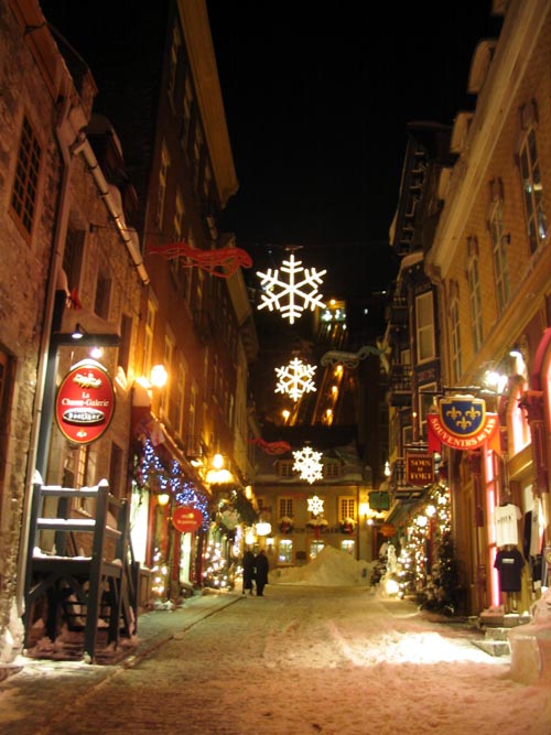 Rue Sous le Fort, Quartier Petit Champlain, Québec City, Canada
