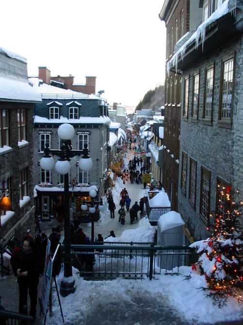 L'Escalier Casse Cou (Breakneck Steps), Quartier Petit Champlain, Québec City, Canada