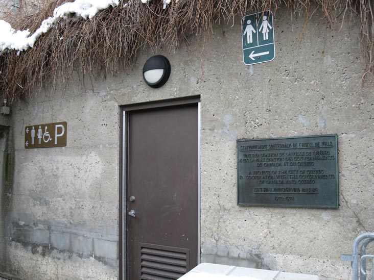Parking Garage, Place de l'Hôtel de Ville, Québec City, Canada, February 14, 2010