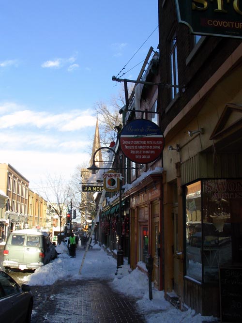 Rue Saint-Jean, Québec City, Canada