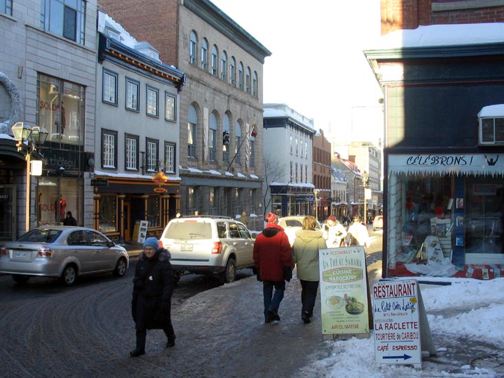 Rue Saint-Jean at Rue Sainte-Ursule, Québec City, Canada