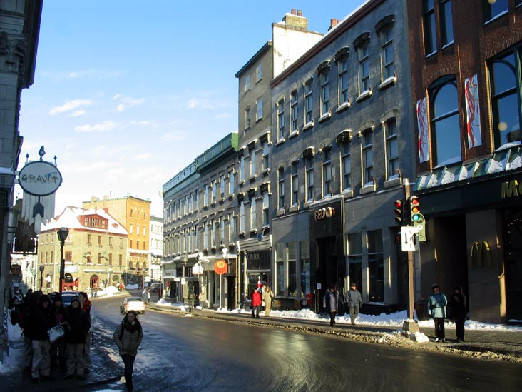 Rue Saint-Jean at Côte du Palais, Québec City, Canada