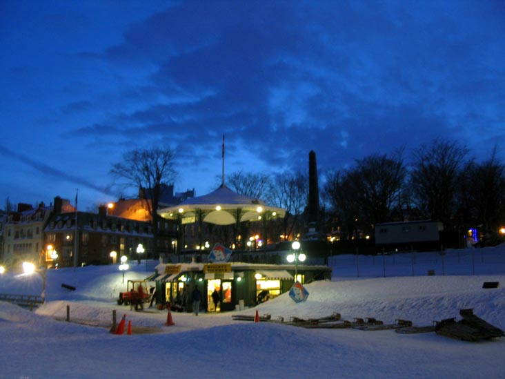 Toboggan Rides, Terrace Dufferin, Québec City, Canada