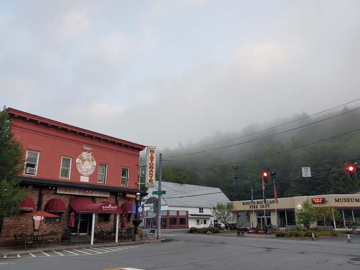 Stewart Avenue at Old Route 17, Roscoe, New York, August 28, 2020