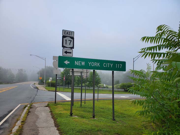 Route 17 On-Ramp at Stewart Avenue, Roscoe, New York, August 28, 2020