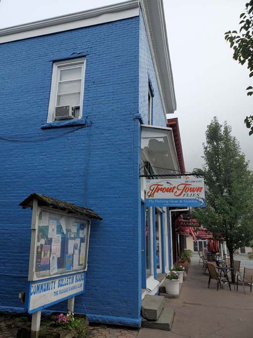 Trout Town Flies, 66 Stewart Avenue, Roscoe, New York, August 28, 2020