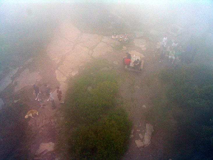 View Down From Overlook Mountain Fire Tower, Overlook Mountain, Woodstock, New York