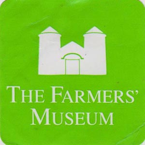 Admission Sticker, The Farmers' Museum, 5775 State Highway 80, Cooperstown, New York