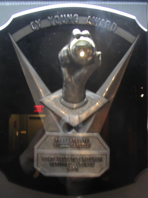 Steve Carlton's Cy Young Award, National Baseball Hall of Fame and Museum, 25 Main Street, Cooperstown, New York