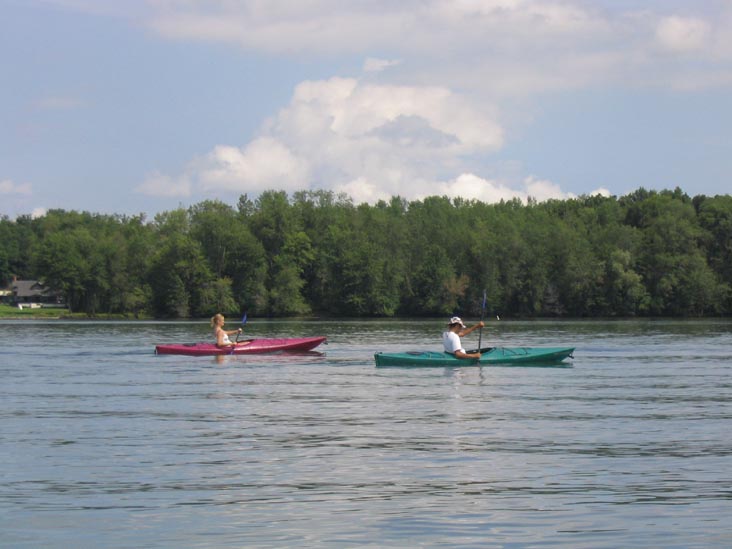 Kayakers, North End of Otsego Lake, New York, August 14, 2004