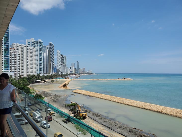 View From Plaza Bocagrande Centro Comercial, Cartagena, Colombia, July 8, 2022