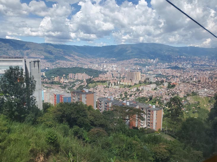 View From Línea J Metrocable, Comuna 13 Tour, Medellín, Colombia, July 12, 2022