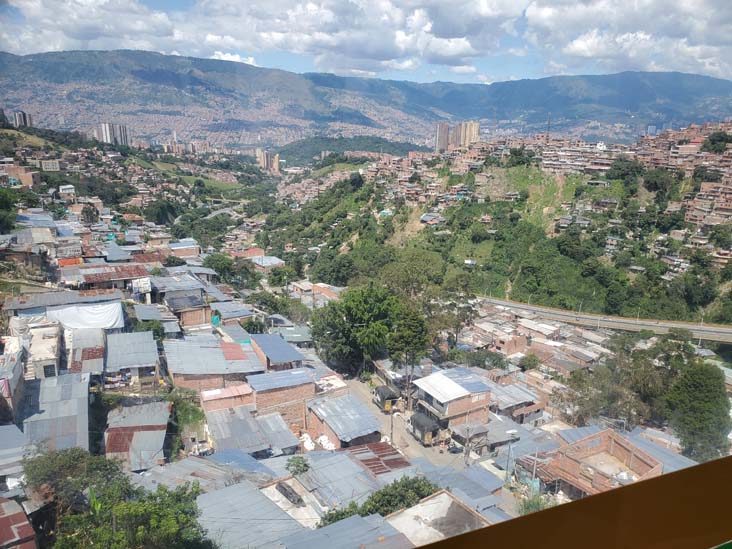 View From Línea J Metrocable, Comuna 13 Tour, Medellín, Colombia, July 12, 2022