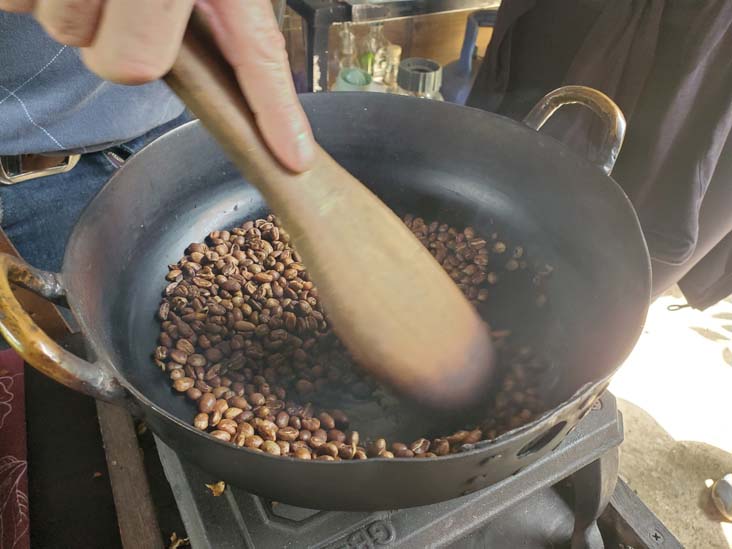 Coffee Roasting Demonstration, Finca Don Eduardo Coffee Tour, Salento, Colombia, July 15, 2022