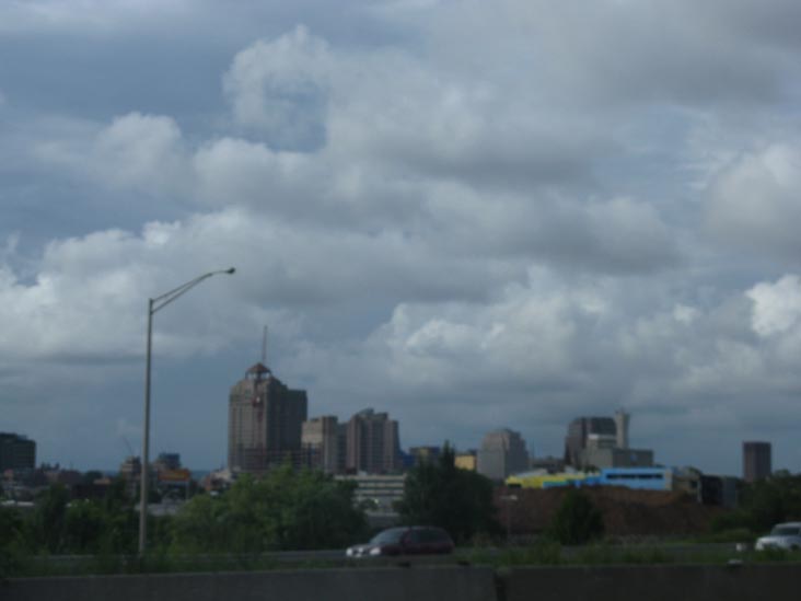 Downtown New Haven From Connecticut Turnpike/Governor John Davis Lodge Turnpike/Interstate 95 Near Exit 46, New Haven, Connecticut