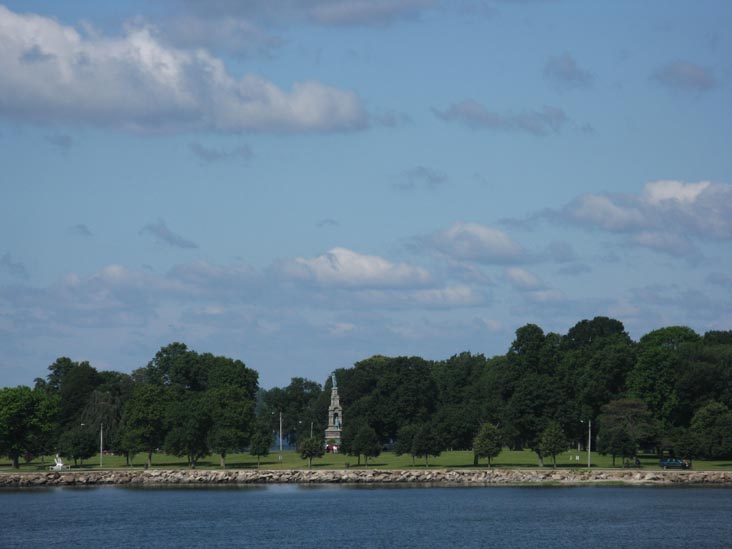 Soldiers' Monument, Seaside Park From Bridgeport & Port Jefferson Ferry, Bridgeport, Connecticut