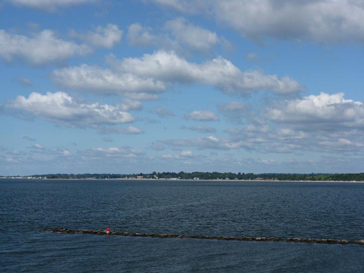 Edge Of Bridgeport Harbor From Bridgeport & Port Jefferson Ferry, Bridgeport, Connecticut