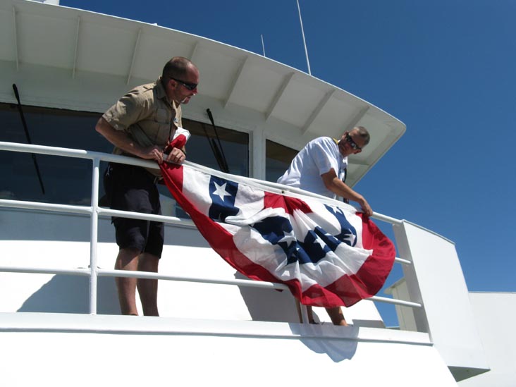 Flag Bunting, Bridgeport & Port Jefferson Ferry, July 4, 2009