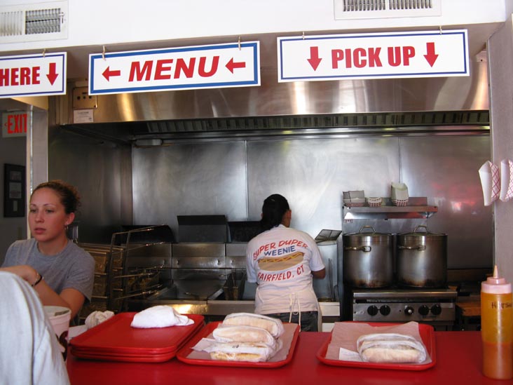 Counter, Super Duper Weenie, 306 Black Rock Turnpike, Fairfield, Connecticut