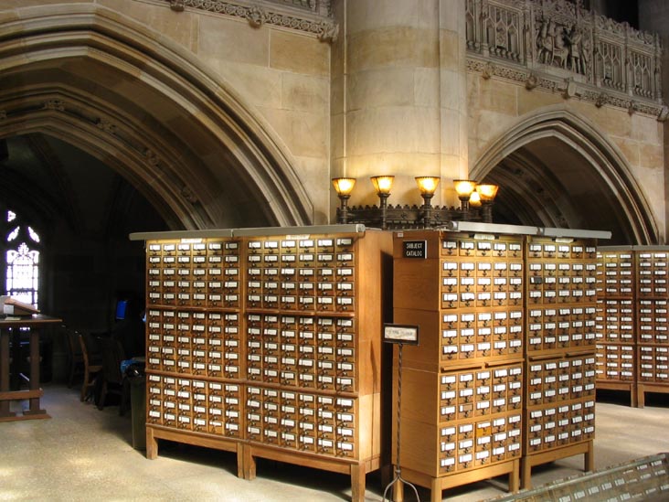 Card Catalogs, Sterling Memorial Library Nave, Yale University, New Haven, Connecticut