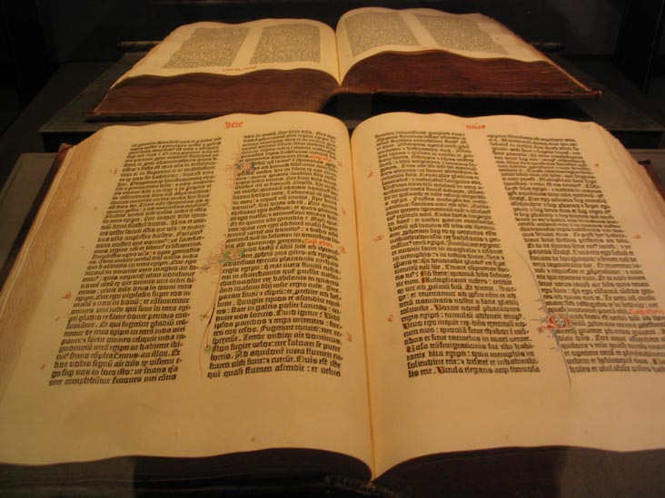Gutenberg Bibles, Beinecke Rare Book and Manuscript Library, Yale University, New Haven, Connecticut