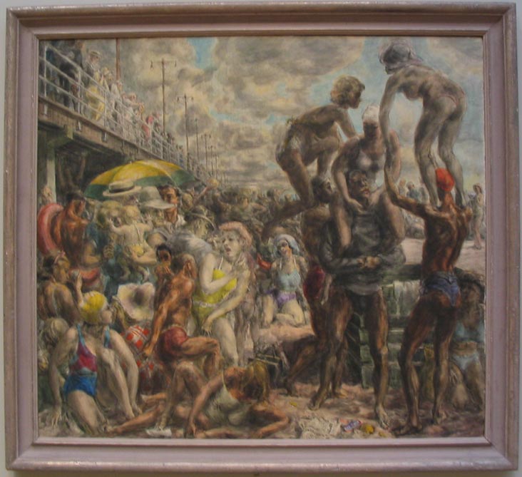 Reginald Marsh's "Coney Island Beach," Yale University Art Gallery, New Haven, Connecticut
