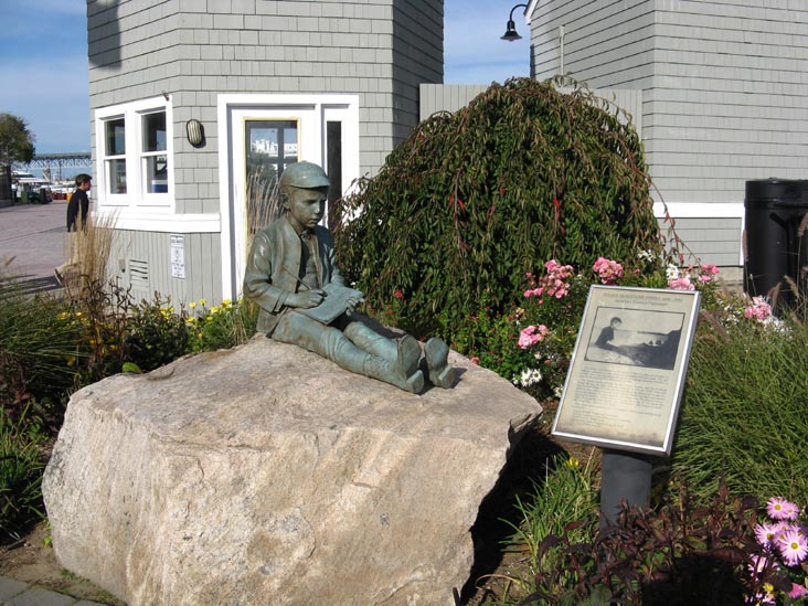 Eugene O'Neill Statue, New London Harbor, New London, Connecticut