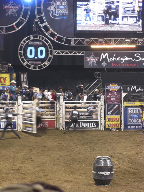 Pistol Robinson, Professonial Bull Riding Built Ford Tough Series, Mohegan Sun Arena, Mohegan Sun, Uncasville, Connecticut, October 18, 2008