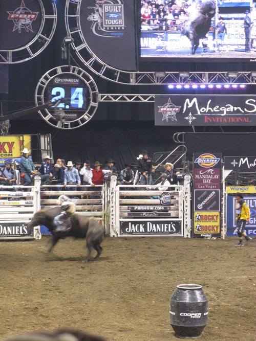 Pistol Robinson, Professonial Bull Riding Built Ford Tough Series, Mohegan Sun Arena, Mohegan Sun, Uncasville, Connecticut, October 18, 2008