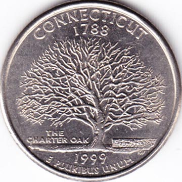 United States Mint 50 State Quarters Program Connecticut Quarter