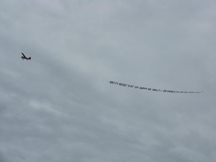 Plane Towing Banner, Beach Near Ocean View Parkway, Bethany Beach, Delaware, August 29, 2009