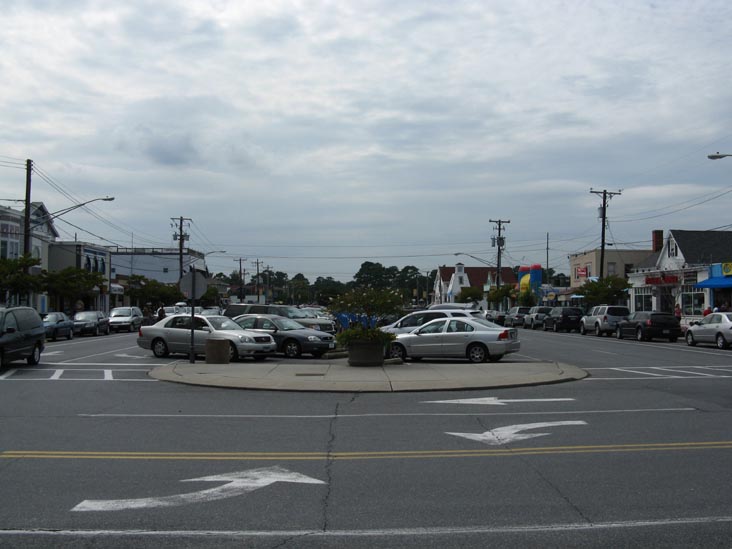 Looking West Down Garfield Parkway From Atlantic Avenue, Bethany Beach, Delaware