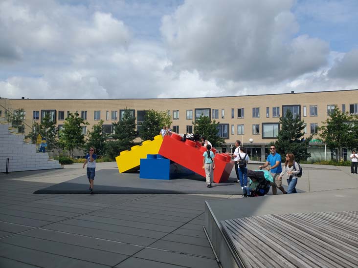 LEGO Sculpture, Ole Kirks Plads, Billund, Denmark, July 27, 2025