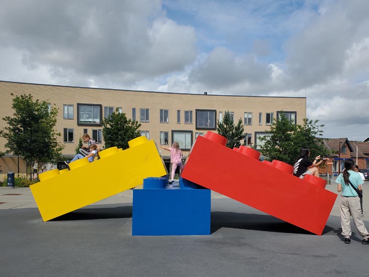 LEGO Sculpture, Ole Kirks Plads, Billund, Denmark, July 27, 2025