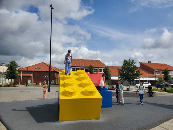 LEGO Sculpture, Ole Kirks Plads, Billund, Denmark, July 27, 2025