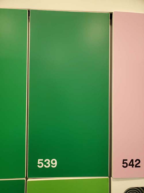 Locker, LEGO House, Billund, Denmark, July 27, 2025