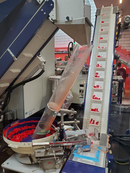 Six Bricks Experience Moulding Machine, LEGO House, Billund, Denmark, July 27, 2025